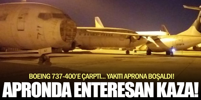 Uçaklar çarpıştı... ATR 72-500'ün yakıtı aprona aktı!
