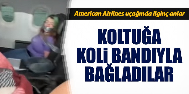 American Airlines uçağında olay!