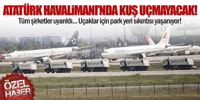 Atatürk Havalimanı'nda 4 Gün Boyunca Kuş Uçmayacak!