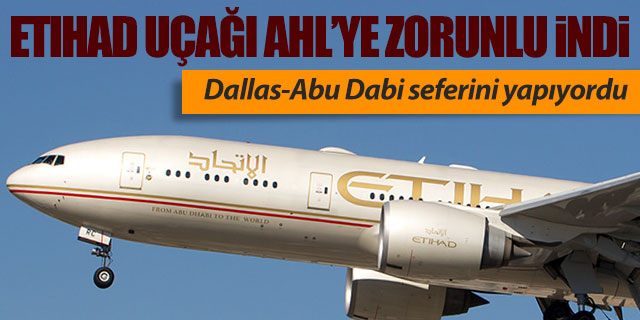 Etihad'ın Dallas uçağı Atatürk Havalimanı'na indi