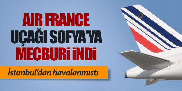 İstanbul'dan kalkan Air France uçağı Sofya'ya indi