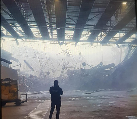 İstanbul Havalimanı'nda çatı çöktü