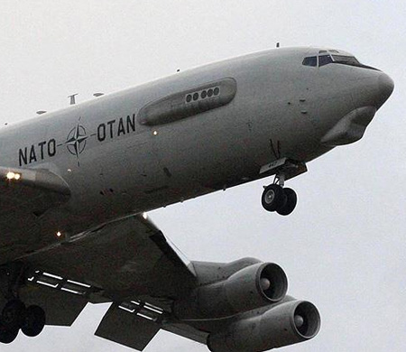 NATO uçağı Türk hava sahasında