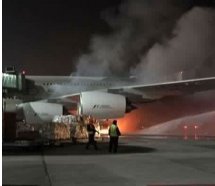 Abu Dabi'de korkutan yangın; A380 yanacaktı