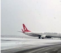 Esenboğa Havalimanı kar altında