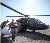 Helikopterler deprem bölgesine 2 bin 200 saat uçuş gerçekleştirdi