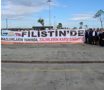 İstanbul Havalimanı taksicilerinden Filistin'e destek