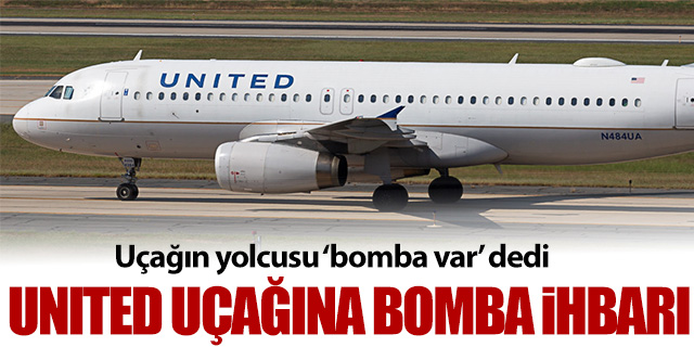 United uçağı bomba tehdidi nedeniyle acil iniş yaptı